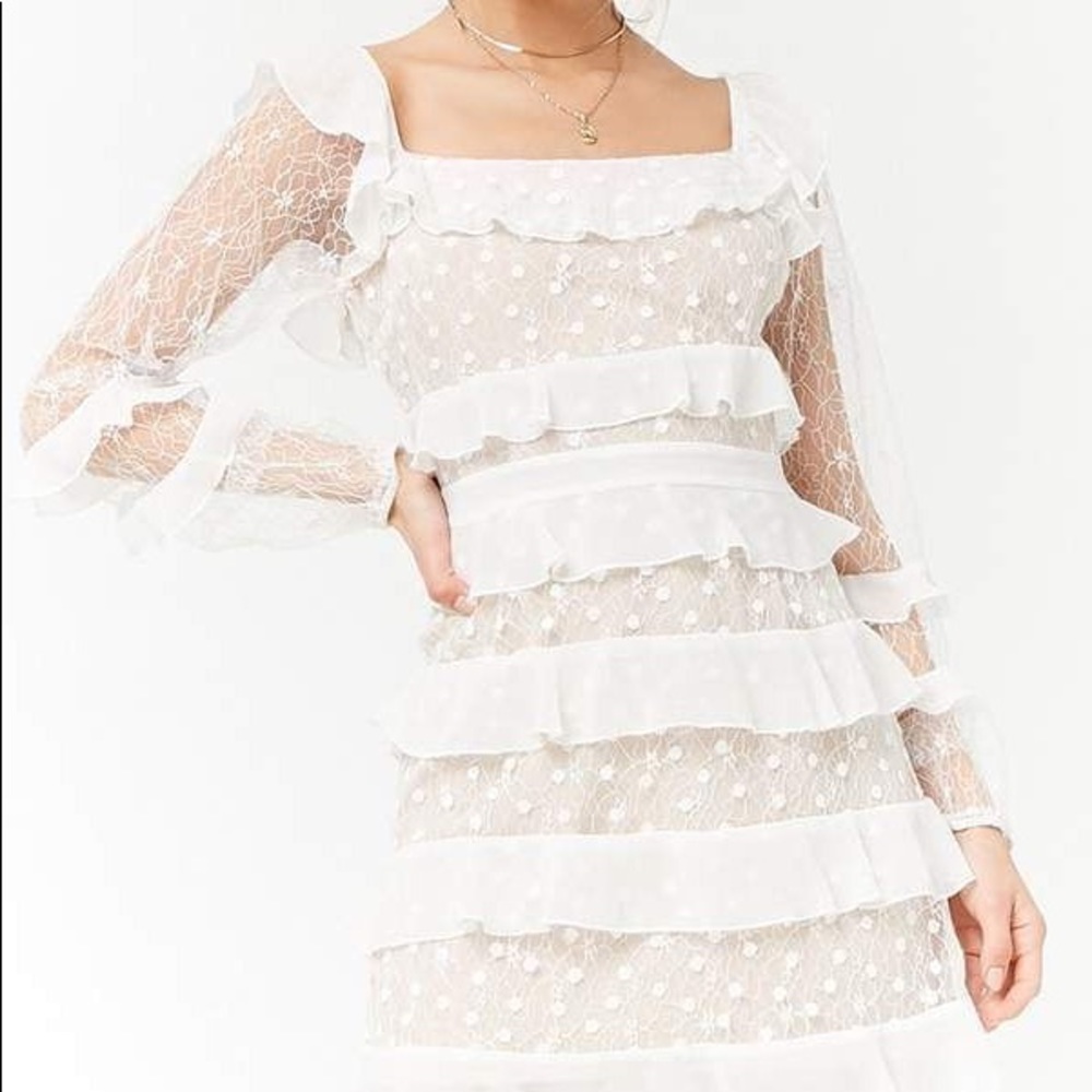 Forever 21 Ruffle Lace Dress